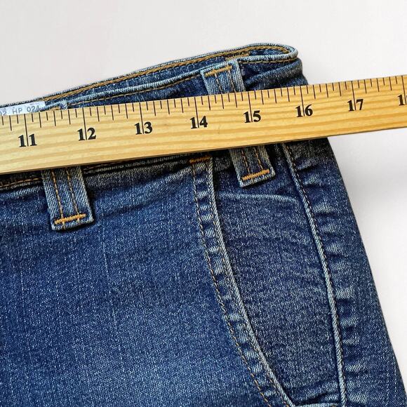 Vintage Levis Early Y2K Superlow Bootcut Denim Jeans 32x32 Low Rise Blue Grunge - Picture 10 of 12